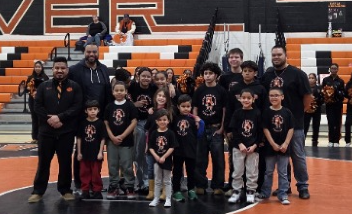 Wrestling team photo