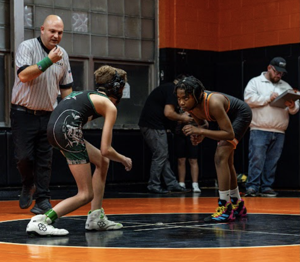 Wrestling action